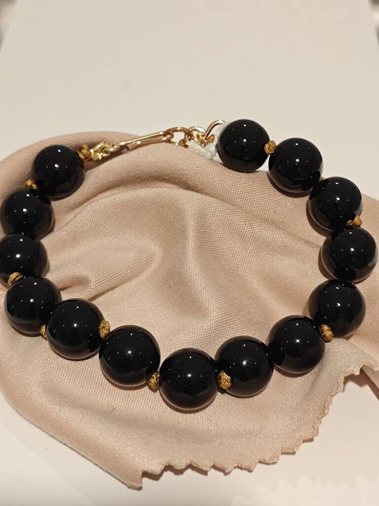 BRACELET AGATE NOIRE