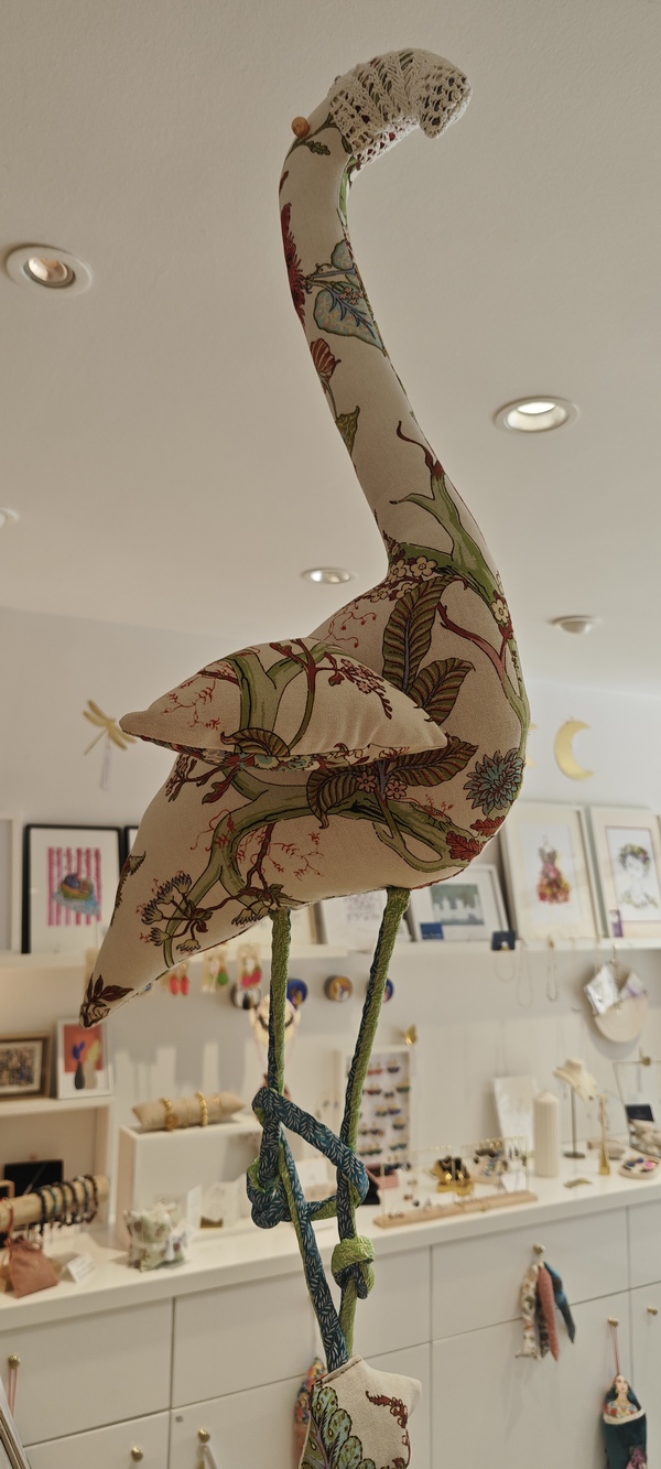 FLAMANT MOTIFS JAPON ET BEC CROCHET