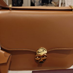 AURA CUIR LISSE CAMEL BIJOUTERIE DOREE