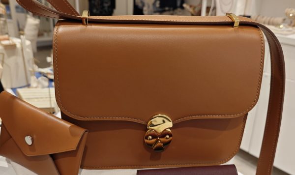 AURA CUIR LISSE CAMEL BIJOUTERIE DOREE