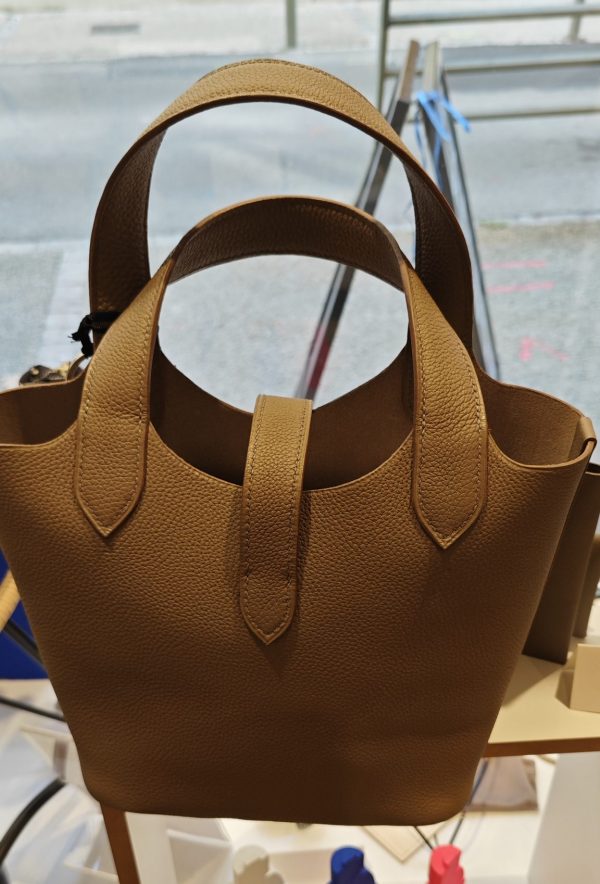 MINI TOTE CUIR GRAINE